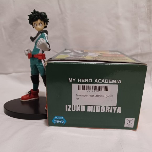 Izuku Midoriya Deku My Hero Academia action statue ~7" w/ stand original box - Picture 3 of 8